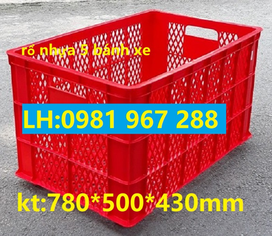 Sóng nhựa hở 5 bánh xe 